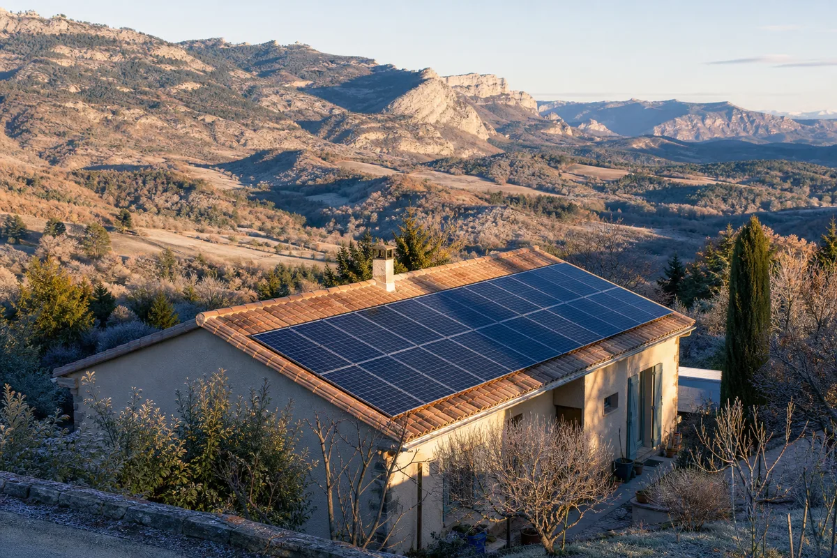 Altitude et photovoltaïque à Laragne (570 m) : un rendement dopé par le froid